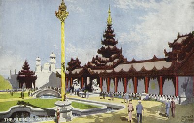 The Burmese Pavilion, British Empire Exhibition, Wembley, 1924 by Ernest Coffin